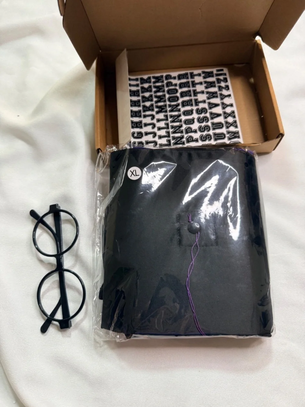 Huhumy Dog Graduation Costume XL 5 Piece Set Black Purple New